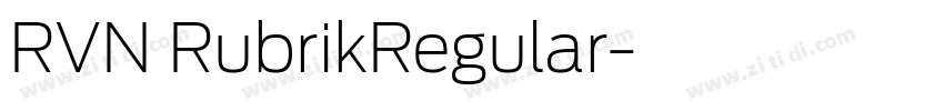 RVN RubrikRegular字体转换